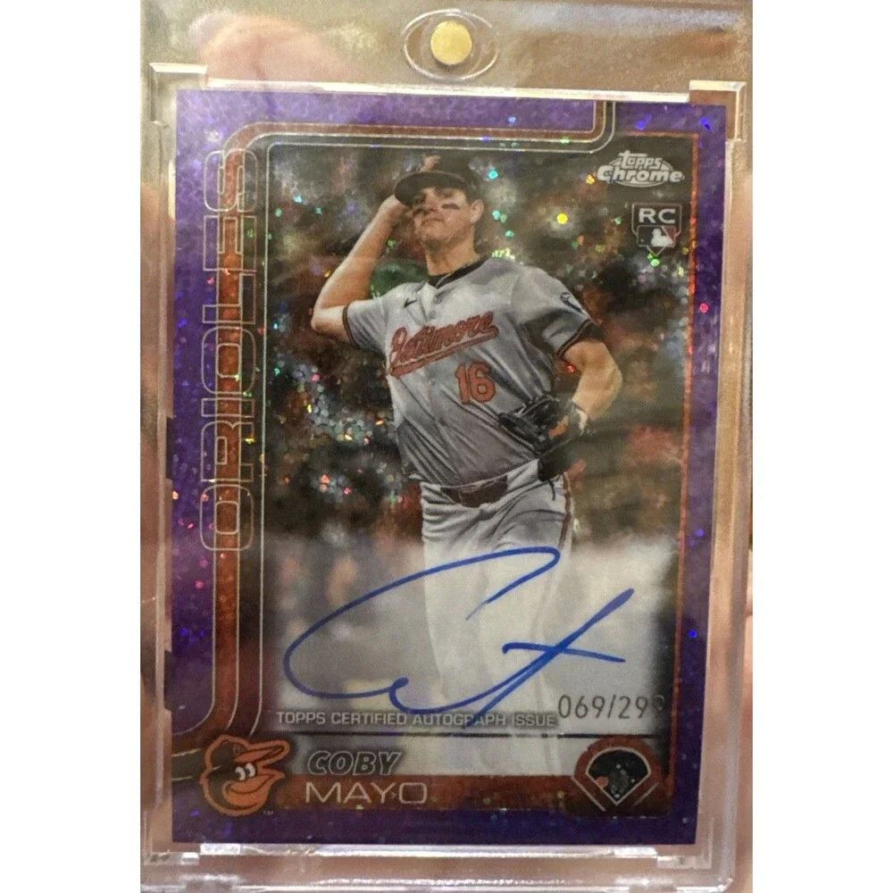Coby Mayo 2025 Topps Chrome  #RA-CMA Purple Speckle Refractor /299